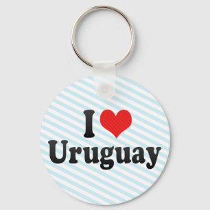I Love Uruguay Key Ring