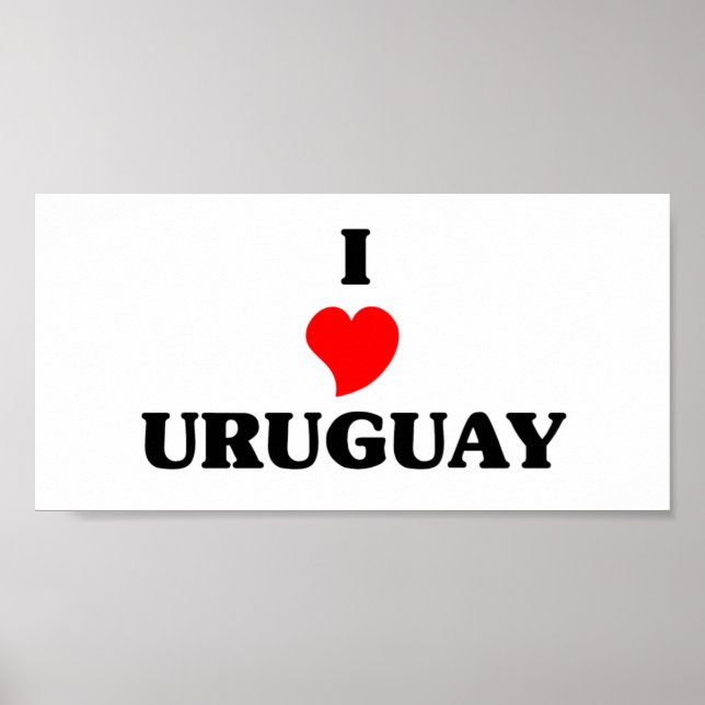 I Love Uruguay Poster (Front)