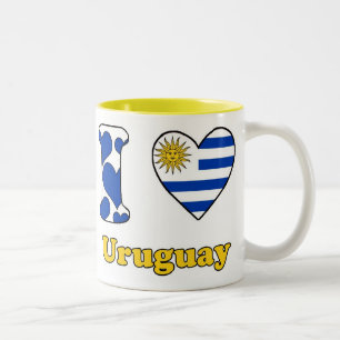 I love Uruguay Two-Tone Coffee Mug