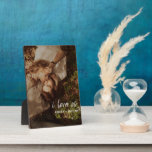 I Love Us Couple Quote Photo Names Plaque<br><div class="desc">A beautiful way to celebrate your relationship, this photo plaque design features 'i love us' in white hand lettered script overlay at the bottom right, followed by your names. To personalise, replace with your photo and edit the names field. Note: it will look best to use a medium to dark...</div>