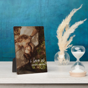 I Love Us Couple Quote Photo Names Plaque