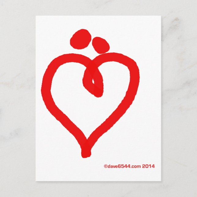 I Love 'Us' Postcard (Front)