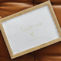 i love us | TEXT GOLD HEART