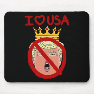 I Love Usa Anti Trump 2024 Mouse Mat