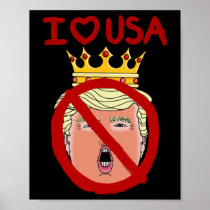 I Love Usa Anti Trump 2024  Poster