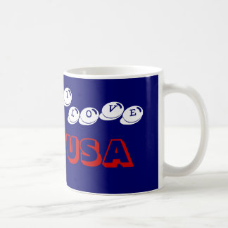 I LOVE USA COFFEE MUG