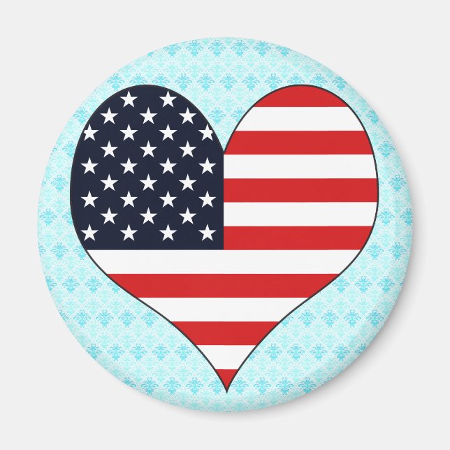 I Love Usa Magnet (Front)