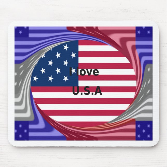 I LOVE USA MOUSE MAT (Front)