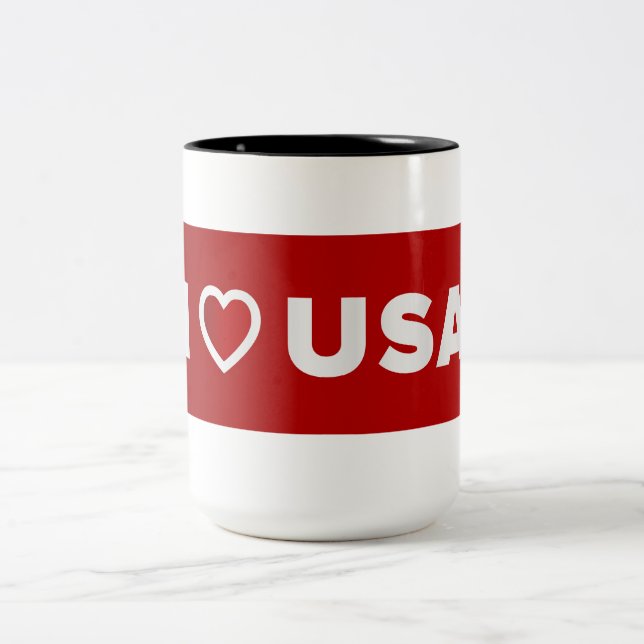 I Love USA Mug (Center)