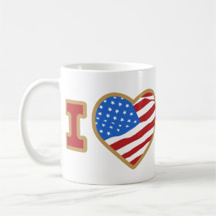 I Love USA Mugs