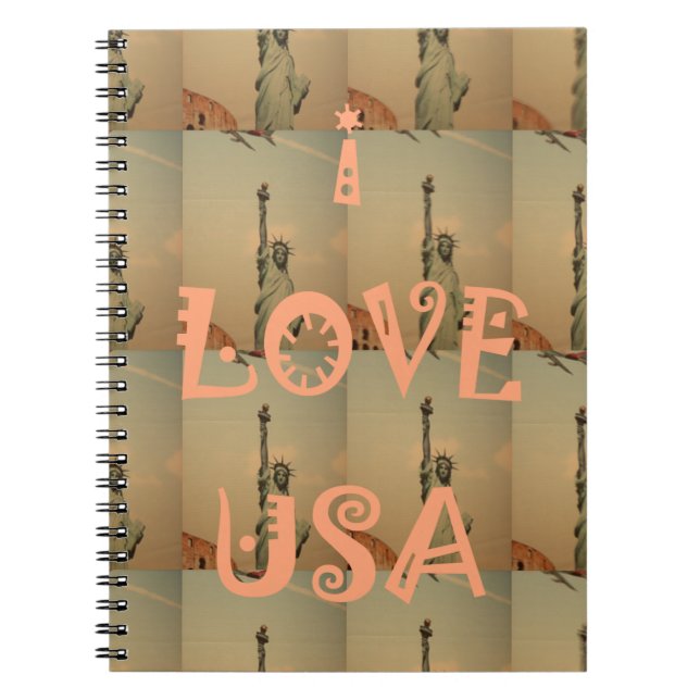 I Love USA Notebook (Front)