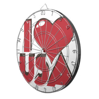 I Love USA Retro 80s Dartboard