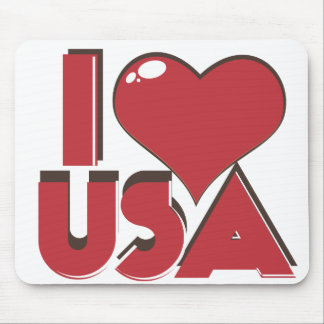 I Love USA Retro 80s Mouse Mat