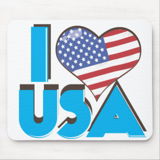 I Love USA Retro 80s Mouse Mat