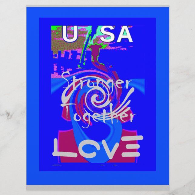 I love USA: Stronger Together (Front)