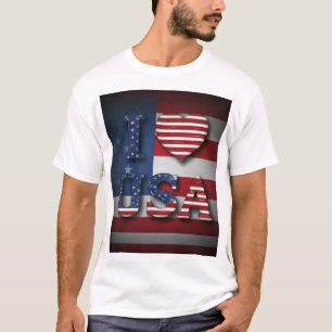 I Love USA T-Shirt – Show Your American Pride"