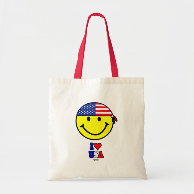 I LOVE USA TOTE BAG (Front)