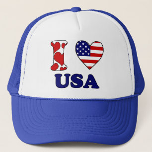 I love USA Trucker Hat