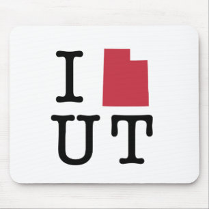 I Love Utah Mouse Mat