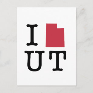 I Love Utah Postcard