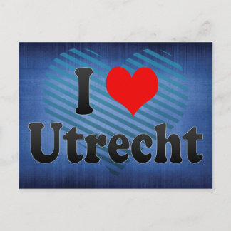 I Love Utrecht, Netherlands Postcard