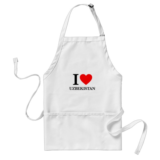 I Love Uzbekistan Standard Apron (Front)