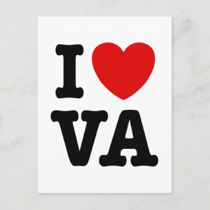 I Love VA Postcard