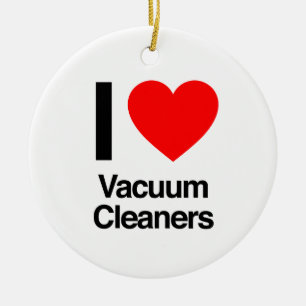 i love vacuum cleaners ceramic tree decoration