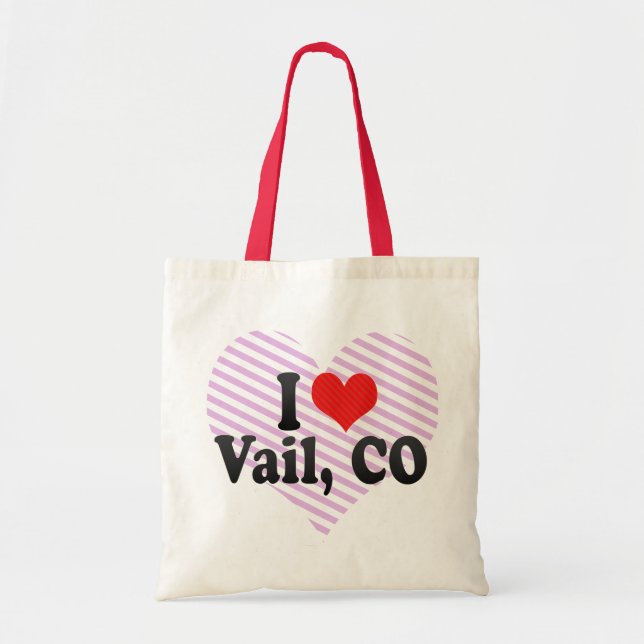 I Love Vail, CO Tote Bag (Front)