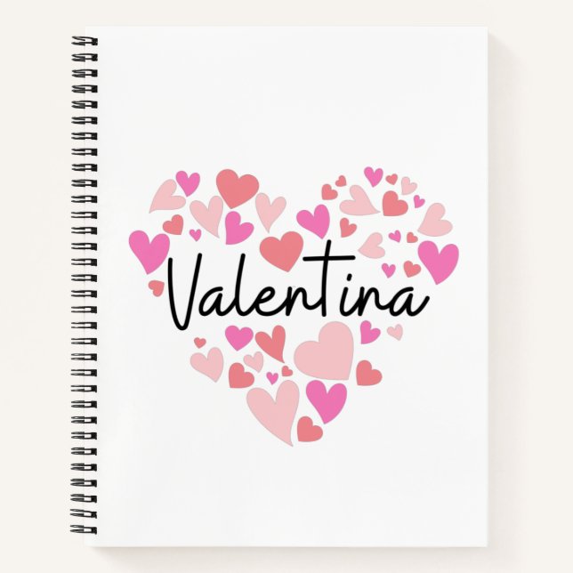 I love Valentina Notebook (Front)