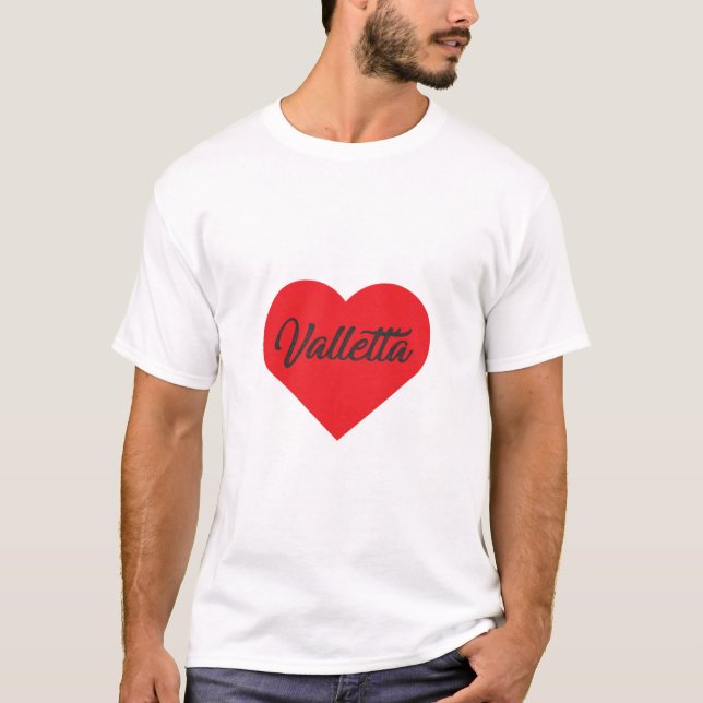 I Love Valletta - Malta T-Shirt (Front)