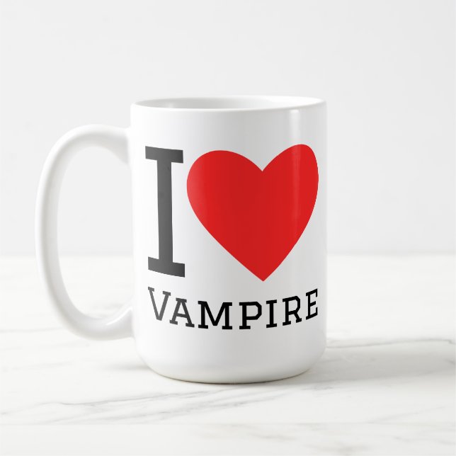 I love vampire coffee mug (Left)