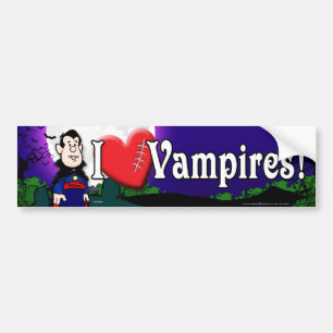 I Love Vampires Bumper Sticker
