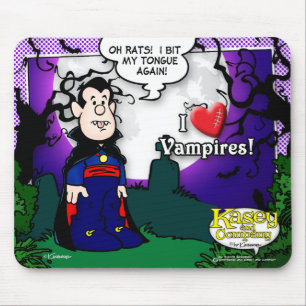 I Love Vampires Mouse Mat