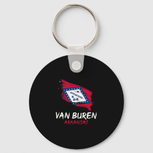 I Love Van Buren Arkansas Splatter Trip Vacation S Key Ring