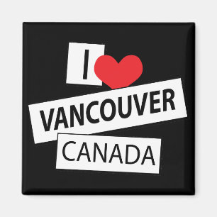 I Love Vancouver Canada Magnet