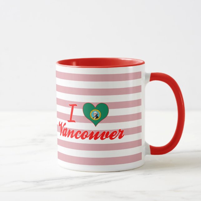 I Love Vancouver, Washington Mug (Right)