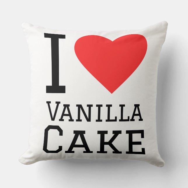 I love vanilla cake  cushion (Front)
