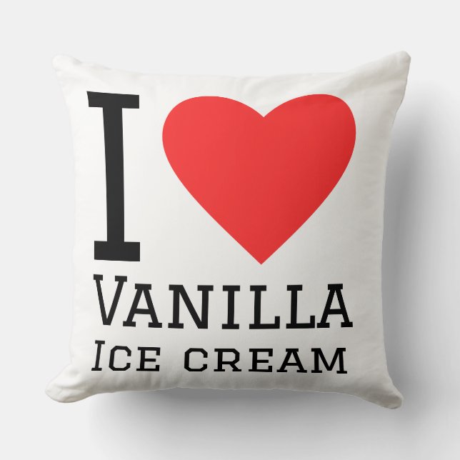 I love vanilla ice cream cushion (Front)