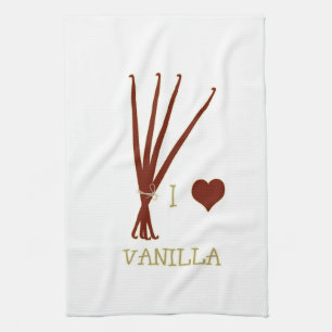 I love Vanilla Tea Towel