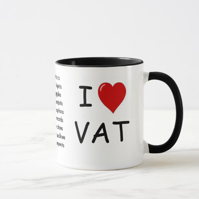 I Love VAT - triple sided VAT mug (Right)