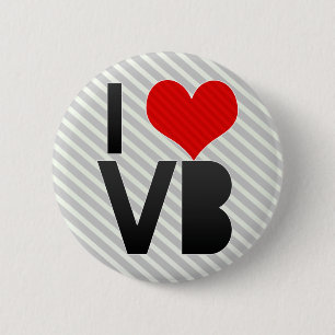 I Love VB 6 Cm Round Badge