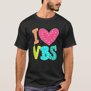 I Love VBS 2024 Vacation Bible School Christian Su T-Shirt