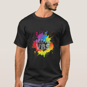 I Love Vbs Apparel Crew Vacation Bible School Pain T-Shirt