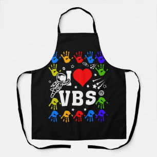 I Love VBS Summer Vacation Bible School Christian  Apron