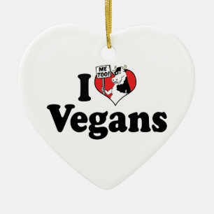 I Love Vegans Ornament