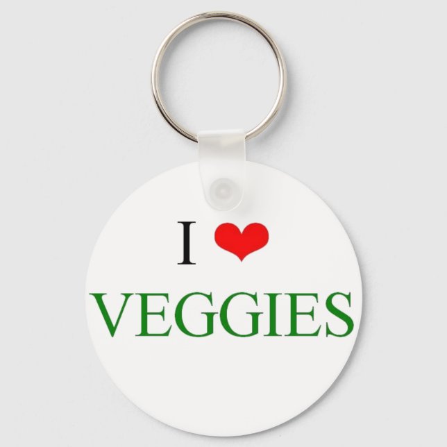 I love veggies key ring (Front)