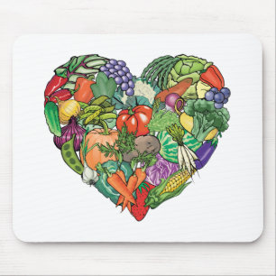 I Love Veggies Mouse Mat
