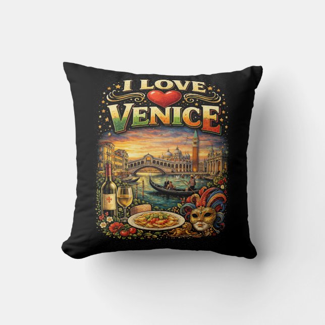 I Love Venice Cushion (Front)