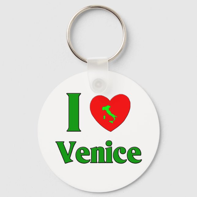 I Love Venice Key Ring (Front)